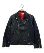 Dickiesディッキーズ）の古着「ダブルライダースジャケット」｜ブラック