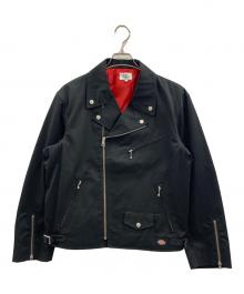 Dickies（ディッキーズ）の古着「ダブルライダースジャケット」｜ブラック