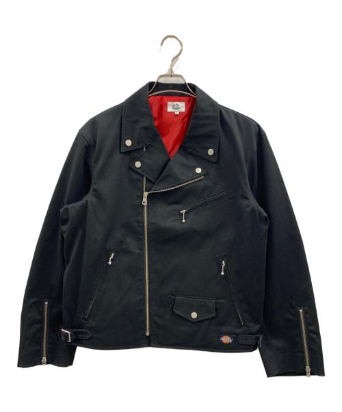 Dickies（ディッキーズ）Dickies (ディッキーズ) ダブルライダースジャケット ブラック サイズ:Lの古着・服飾アイテム