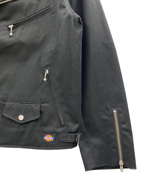 Dickies（ディッキーズ）Dickies (ディッキーズ) ダブルライダースジャケット ブラック サイズ:Lの古着・服飾アイテム