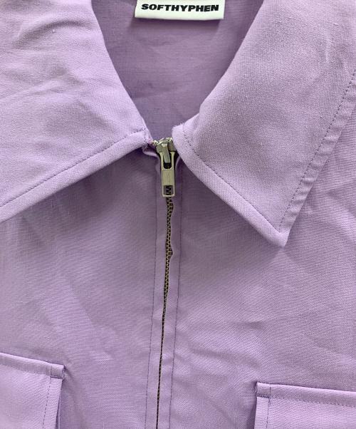 SOFTHYPHEN（ソフトハイフン）SOFTHYPHEN (ソフトハイフン) ジップジャケット パープル サイズ:Lの古着・服飾アイテム