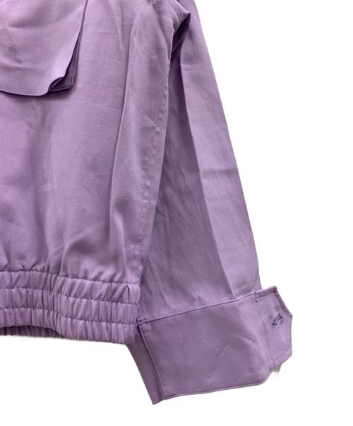 SOFTHYPHEN（ソフトハイフン）SOFTHYPHEN (ソフトハイフン) ジップジャケット パープル サイズ:Lの古着・服飾アイテム