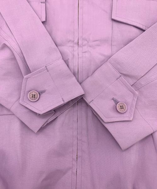 SOFTHYPHEN（ソフトハイフン）SOFTHYPHEN (ソフトハイフン) ジップジャケット パープル サイズ:Lの古着・服飾アイテム