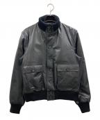 Halo rusty futureハルフ ヘイロー ラスティー フューチャー）の古着「レザーブルゾン」｜ブラック