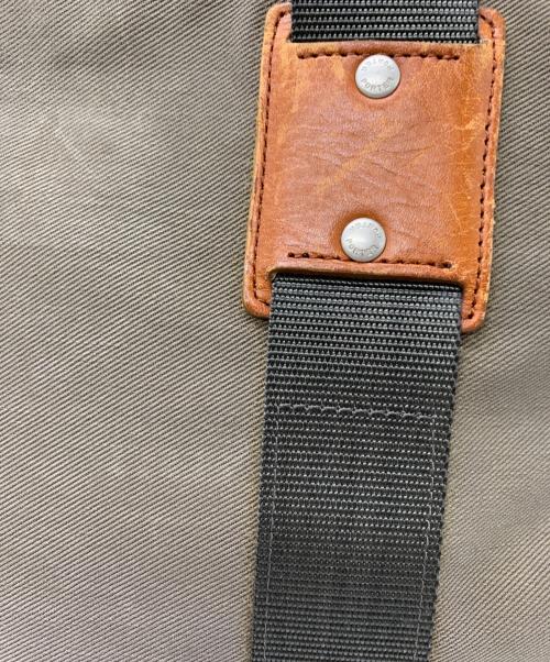 PORTER（ポーター）PORTER (ポーター) PORTER　ROOT　トートバッグ カーキ×ブラウンの古着・服飾アイテム