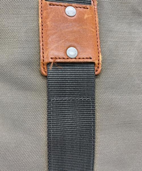 PORTER（ポーター）PORTER (ポーター) PORTER　ROOT　トートバッグ カーキ×ブラウンの古着・服飾アイテム