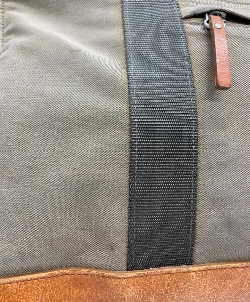 PORTER（ポーター）PORTER (ポーター) PORTER　ROOT　トートバッグ カーキ×ブラウンの古着・服飾アイテム