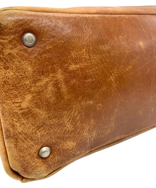 PORTER（ポーター）PORTER (ポーター) PORTER　ROOT　トートバッグ カーキ×ブラウンの古着・服飾アイテム