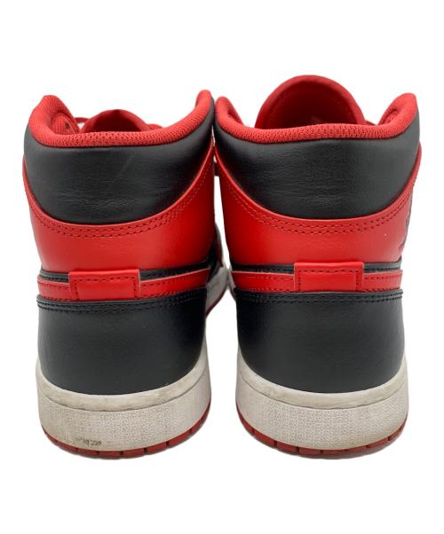 NIKE（ナイキ）NIKE (ナイキ) NIKE　Air Jordan 1 Mid　スニーカー ブラック×レッド サイズ:27cmの古着・服飾アイテム