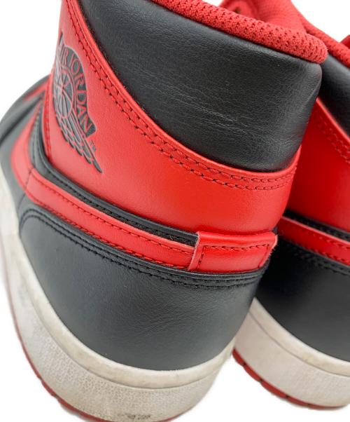 NIKE（ナイキ）NIKE (ナイキ) NIKE　Air Jordan 1 Mid　スニーカー ブラック×レッド サイズ:27cmの古着・服飾アイテム
