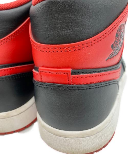 NIKE（ナイキ）NIKE (ナイキ) NIKE　Air Jordan 1 Mid　スニーカー ブラック×レッド サイズ:27cmの古着・服飾アイテム