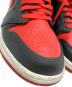 中古・古着 NIKE (ナイキ) NIKE　Air Jordan 1 Mid　スニーカー ブラック×レッド サイズ:27cm：10000円