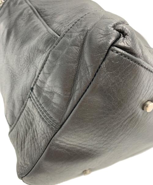 aniary（アニアリ）aniary (アニアリ) aniary　レザーショルダーバッグ ブラックの古着・服飾アイテム