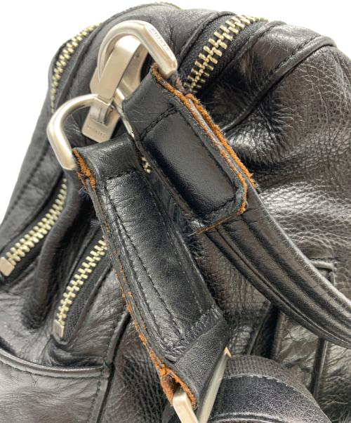 aniary（アニアリ）aniary (アニアリ) aniary　レザーショルダーバッグ ブラックの古着・服飾アイテム