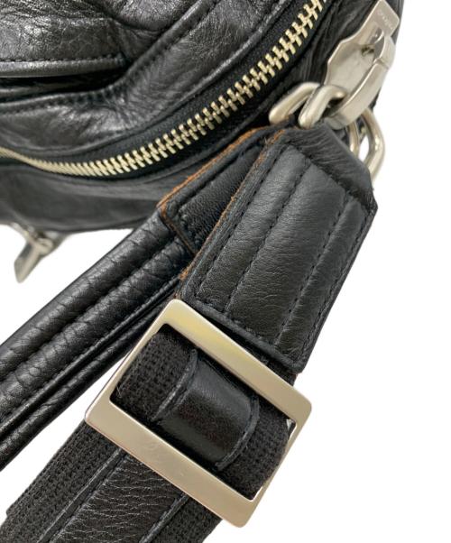 aniary（アニアリ）aniary (アニアリ) aniary　レザーショルダーバッグ ブラックの古着・服飾アイテム