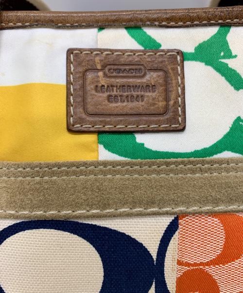 COACH（コーチ）COACH (コーチ) COACH　ハンドバッグ ホワイトの古着・服飾アイテム