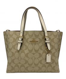 COACH（コーチ）の古着「COACH　2WAYバッグ」｜ベージュ