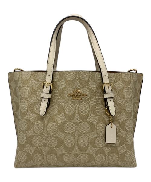 COACH（コーチ）COACH (コーチ) COACH　2WAYバッグ ベージュの古着・服飾アイテム