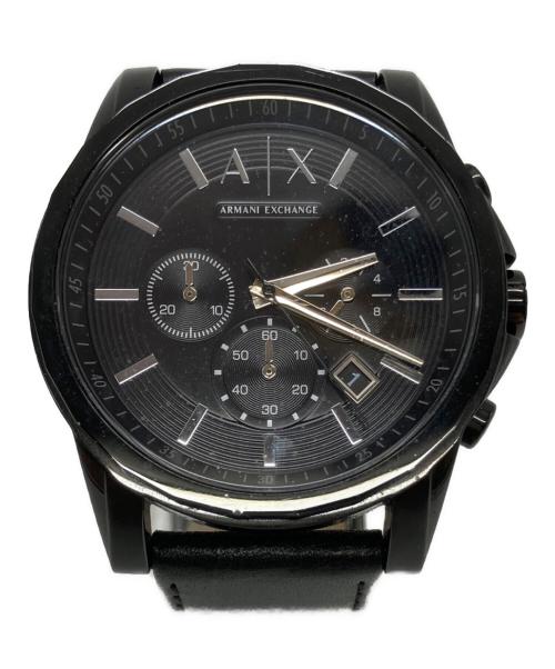ARMANI EXCHANGE（アルマーニ エクスチェンジ）ARMANI EXCHANGE (アルマーニ エクスチェンジ) ARMANI EXCHANGE　腕時計 ブラックの古着・服飾アイテム