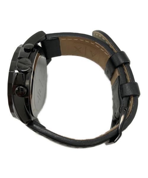 ARMANI EXCHANGE（アルマーニ エクスチェンジ）ARMANI EXCHANGE (アルマーニ エクスチェンジ) ARMANI EXCHANGE　腕時計 ブラックの古着・服飾アイテム