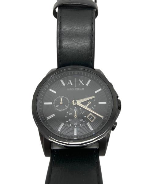 ARMANI EXCHANGE（アルマーニ エクスチェンジ）ARMANI EXCHANGE (アルマーニ エクスチェンジ) ARMANI EXCHANGE　腕時計 ブラックの古着・服飾アイテム