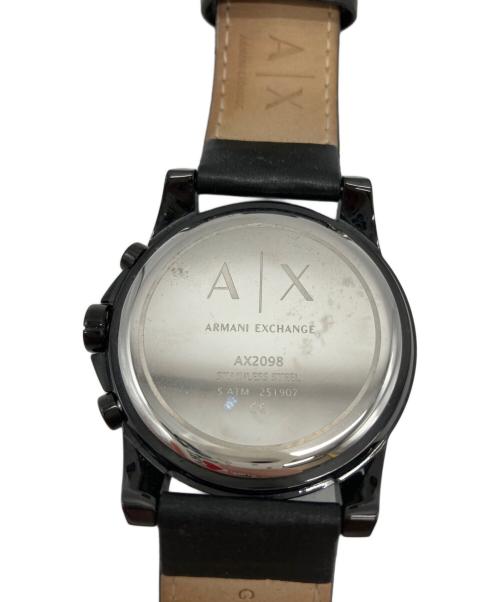 ARMANI EXCHANGE（アルマーニ エクスチェンジ）ARMANI EXCHANGE (アルマーニ エクスチェンジ) ARMANI EXCHANGE　腕時計 ブラックの古着・服飾アイテム