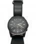 中古・古着 ARMANI EXCHANGE (アルマーニ エクスチェンジ) ARMANI EXCHANGE　腕時計 ブラック：6000円