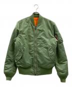 ALPHAアルファ）の古着「MA-1ジャケット」｜オリーブ