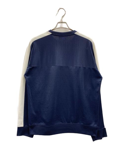 AMI Alexandre Mattiussi（アミアレクサンドルマテュッシ）AMI Alexandre Mattiussi (アミアレクサンドルマテュッシ) ライン ジャージ カットソー ネイビー サイズ:XXLの古着・服飾アイテム