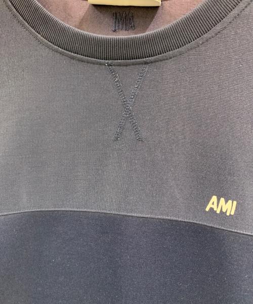 AMI Alexandre Mattiussi（アミアレクサンドルマテュッシ）AMI Alexandre Mattiussi (アミアレクサンドルマテュッシ) ライン ジャージ カットソー ネイビー サイズ:XXLの古着・服飾アイテム