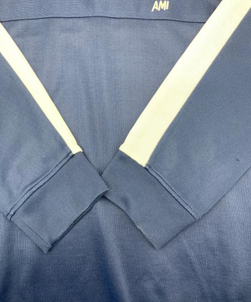AMI Alexandre Mattiussi（アミアレクサンドルマテュッシ）AMI Alexandre Mattiussi (アミアレクサンドルマテュッシ) ライン ジャージ カットソー ネイビー サイズ:XXLの古着・服飾アイテム