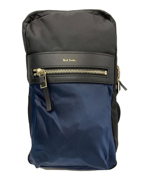 PAUL SMITH（ポールスミス）Paul Smith (ポールスミス) Paul Smith　ボディバッグ ネイビー×ブラックの古着・服飾アイテム