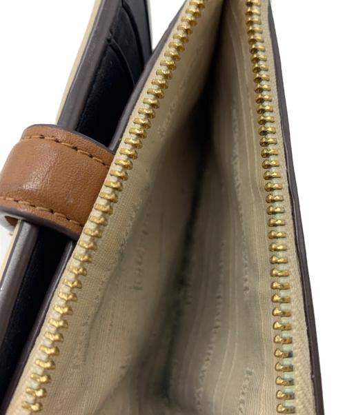 Kate Spade（ケイトスペード）Kate Spade (ケイトスペード) 2つ折り財布 ベージュの古着・服飾アイテム