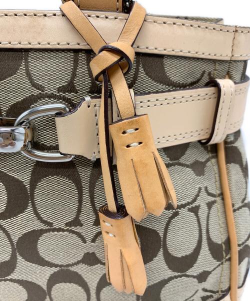 COACH（コーチ）COACH (コーチ) COACH　ハンドバッグ ベージュの古着・服飾アイテム