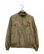 ALPHA INDUSTRIESアルファインダストリーズ）の古着「ALPHA INDUSTRIES　フライトジャケット」｜カーキ