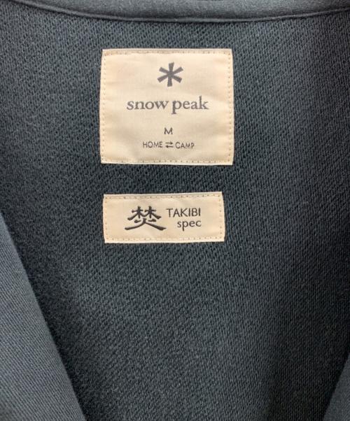 Snow peak（スノーピーク）Snow peak (スノーピーク) snow peak TAKIBI Sweatshirt Zip Up Hoodie ブラック サイズ:Mの古着・服飾アイテム