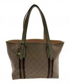 GUCCIグッチ）の古着「GUCCI　シェリーライン　トートバッグ」｜ピンク