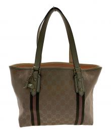 GUCCI（グッチ）の古着「GUCCI　シェリーライン　トートバッグ」｜ピンク