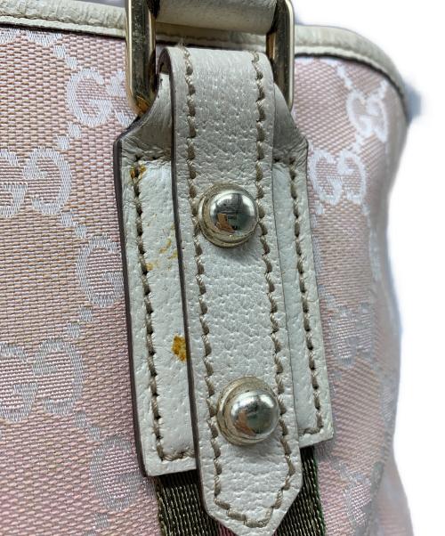 GUCCI（グッチ）GUCCI (グッチ) GUCCI　シェリーライン　トートバッグ ピンクの古着・服飾アイテム