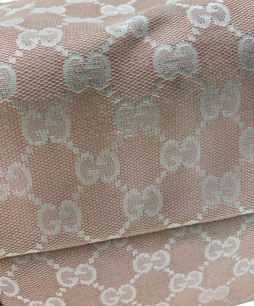 GUCCI（グッチ）GUCCI (グッチ) GUCCI　シェリーライン　トートバッグ ピンクの古着・服飾アイテム