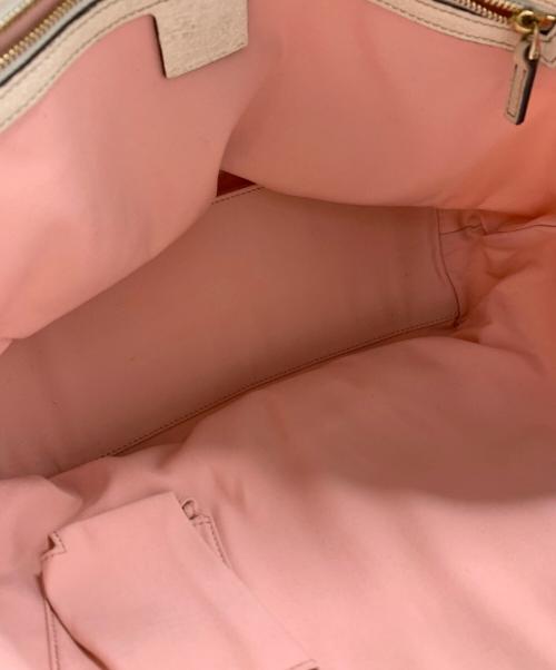 GUCCI（グッチ）GUCCI (グッチ) GUCCI　シェリーライン　トートバッグ ピンクの古着・服飾アイテム