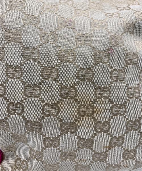 GUCCI（グッチ）GUCCI (グッチ) GUCCI　GG　ショルダーバッグ ベージュ×ピンクの古着・服飾アイテム