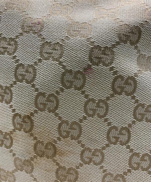 GUCCI（グッチ）GUCCI (グッチ) GUCCI　GG　ショルダーバッグ ベージュ×ピンクの古着・服飾アイテム