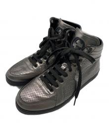 GUCCI（グッチ）の古着「GUCCI　インターロッキング　ハイカットスニーカー」｜グレー