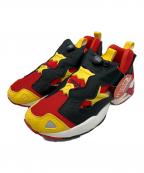 REEBOKリーボック）の古着「REEBOK　ローカットスニーカー」｜ブラック×レッド×イエロー