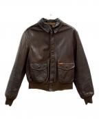 AVIREXアヴィレックス）の古着「AVIREX　THE RIGHT STUFF　レザージャケット」｜ブラウン