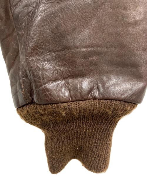 AVIREX（アヴィレックス）AVIREX (アヴィレックス) AVIREX　THE RIGHT STUFF　レザージャケット ブラウン サイズ:42の古着・服飾アイテム