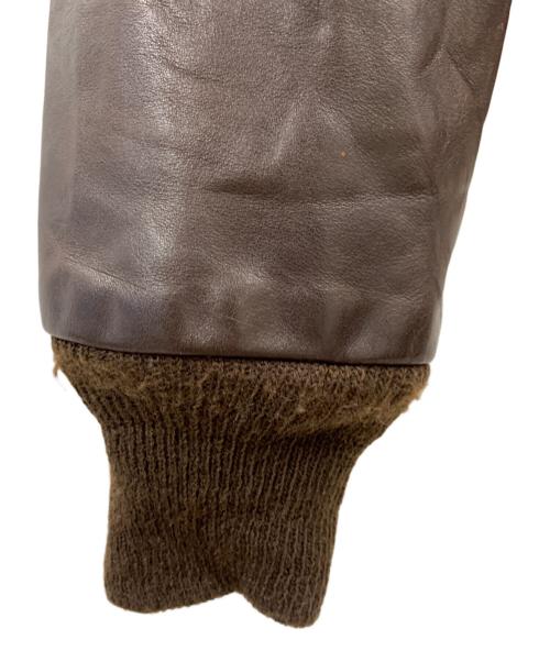 AVIREX（アヴィレックス）AVIREX (アヴィレックス) AVIREX　THE RIGHT STUFF　レザージャケット ブラウン サイズ:42の古着・服飾アイテム