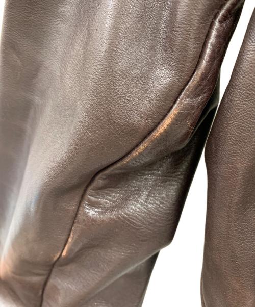 AVIREX（アヴィレックス）AVIREX (アヴィレックス) AVIREX　THE RIGHT STUFF　レザージャケット ブラウン サイズ:42の古着・服飾アイテム