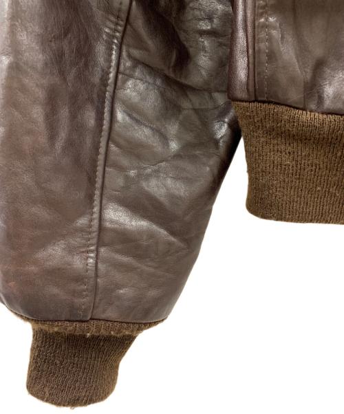 AVIREX（アヴィレックス）AVIREX (アヴィレックス) AVIREX　THE RIGHT STUFF　レザージャケット ブラウン サイズ:42の古着・服飾アイテム